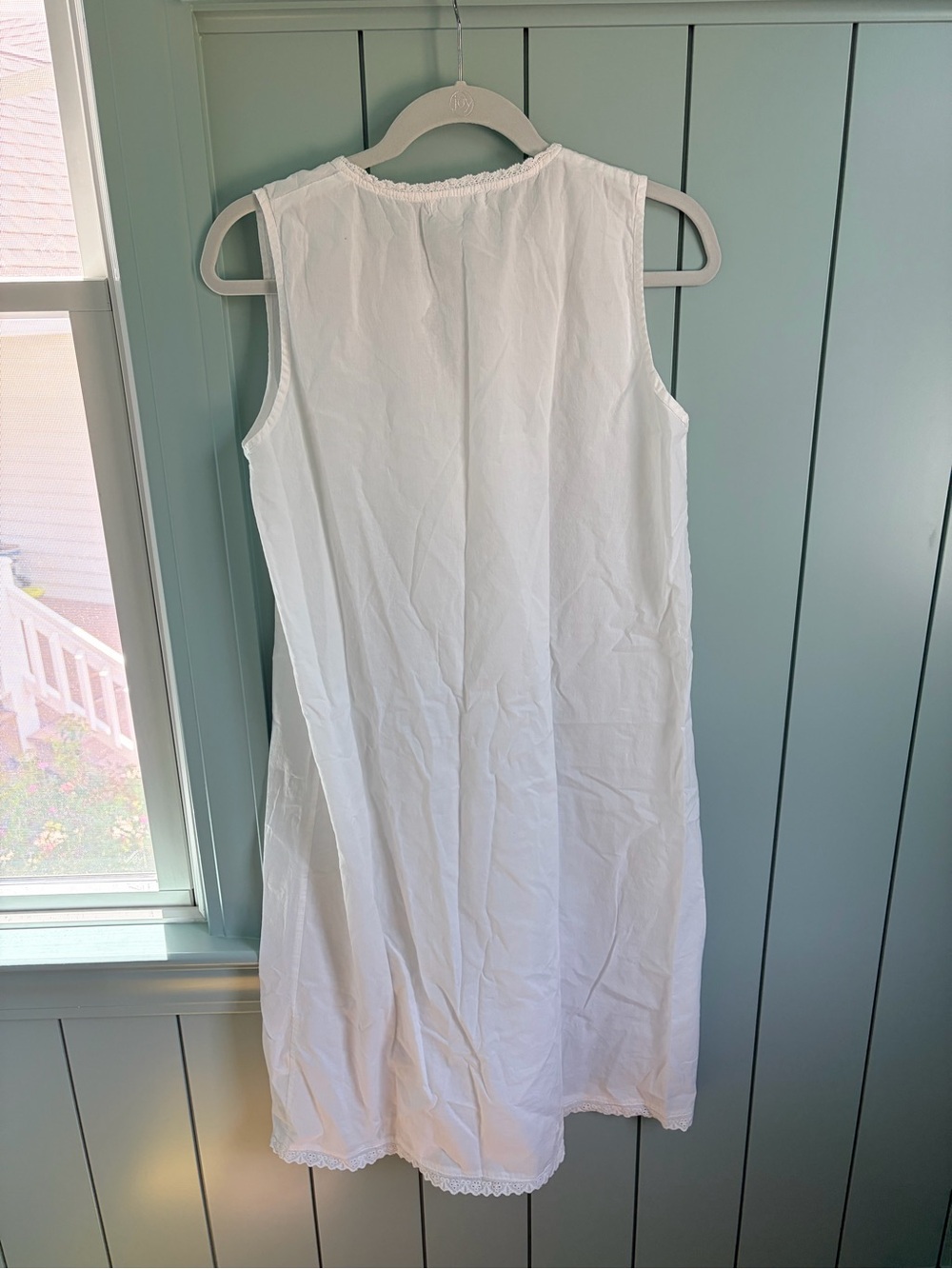 Salter House Organic Cotton White Nightgown Day Dress One Size - Picture 6 of 6